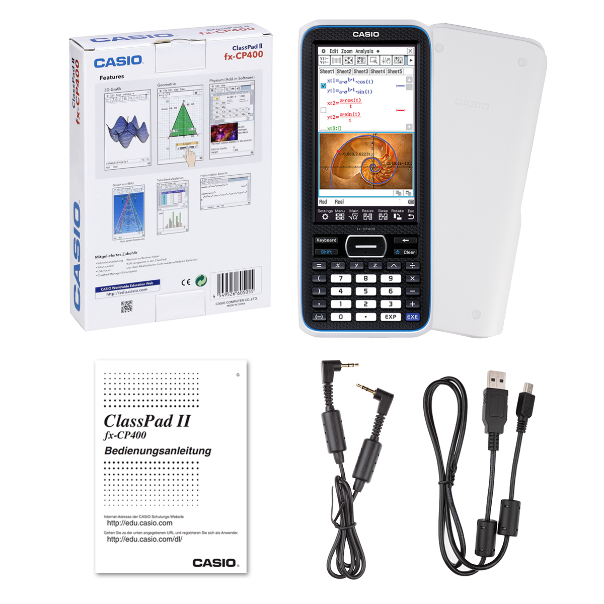 Casio FX-CP400 ClassPad II CAS-Grafikrechner 