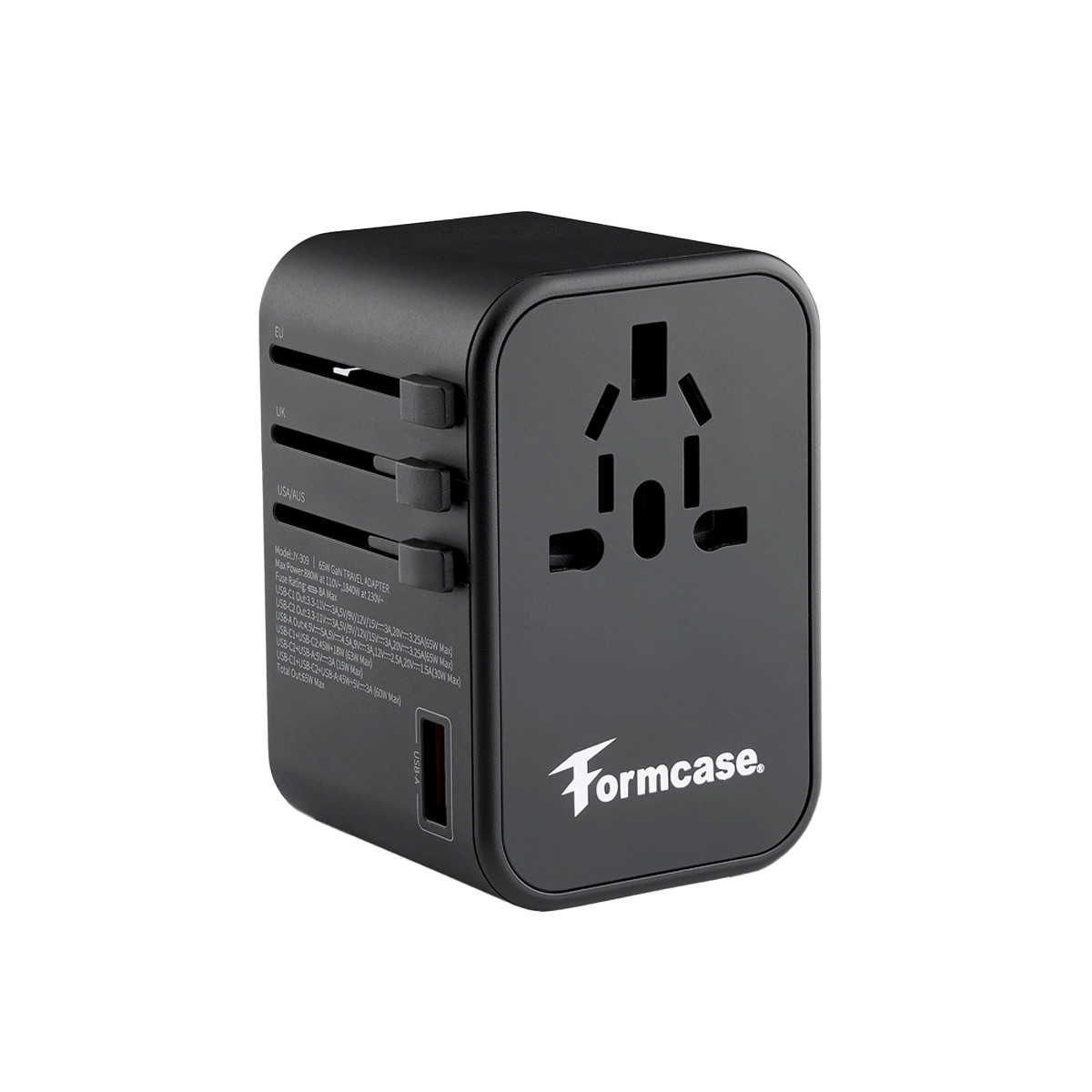 Formcase Universal Travel Adapter für US-, UK-, EU- und AU-Steckdosen Stecker­kompatibilität in über 150 Ländern