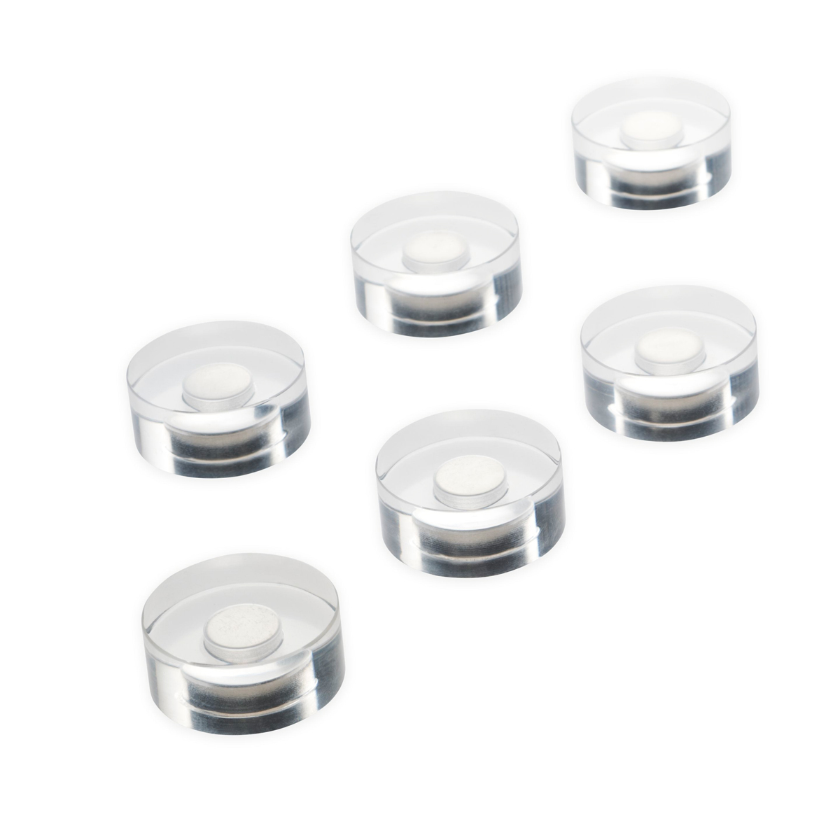 Magnetoplan 1680025 Design-Magnete, Acryl 25mm 6 Stück