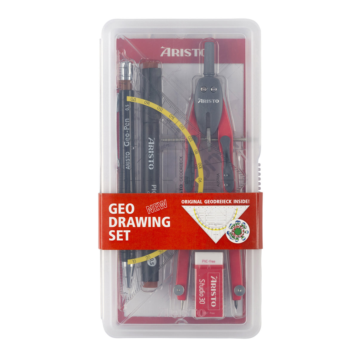 Aristo Geo Drawing Set 6-teiliges Premium Schulset 