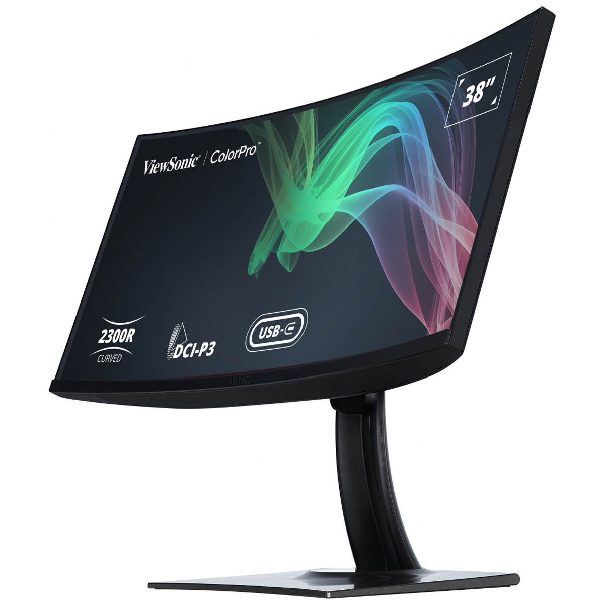 ViewSonic VP3881A 38'' (96cm) WQHD Monitor, Pantone validiert 100% sRGB Curved