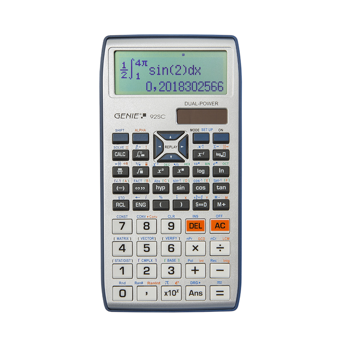 Genie 92 SC Schulrechner silber 