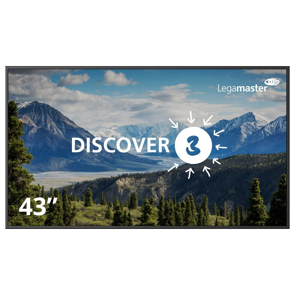 Legamaster DISCOVER 3 professional Display DIS-4320, 43"LED 4K Ultra HD Bildschirm 