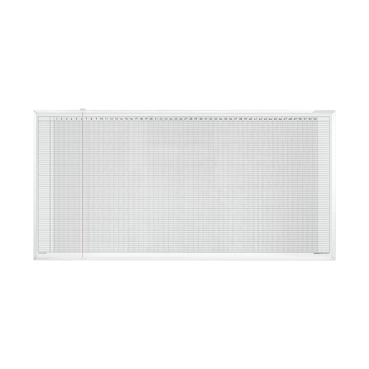 Magnetoplan 3703055 Aktivitäten- und Urlaubsplaner 150 x 100cm, 5 Tage, 80 Mitarbeiter