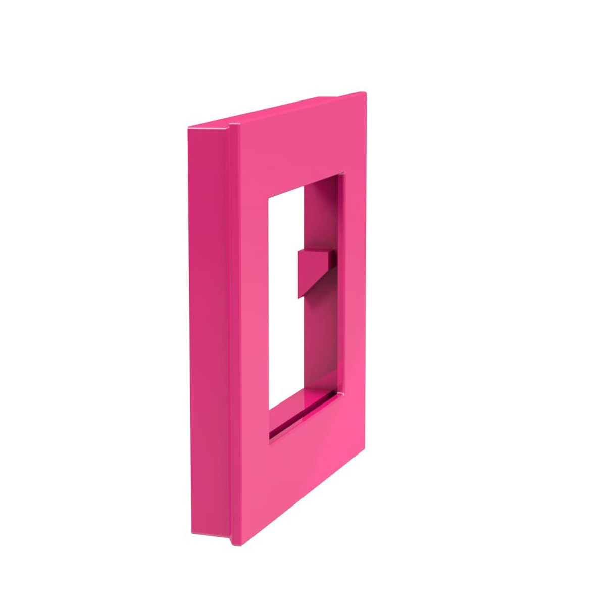 Dahle MEGA Magnet SQUARE XL pink, 75 x 75 mm mit Fotohalterung 