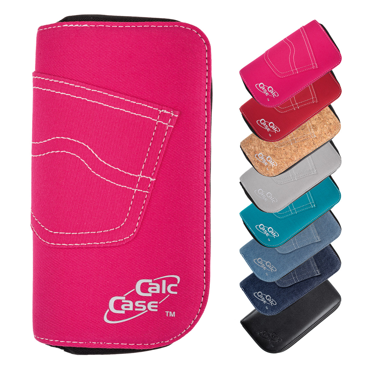 CalcCase Schutztasche im Jeans-Design pink 