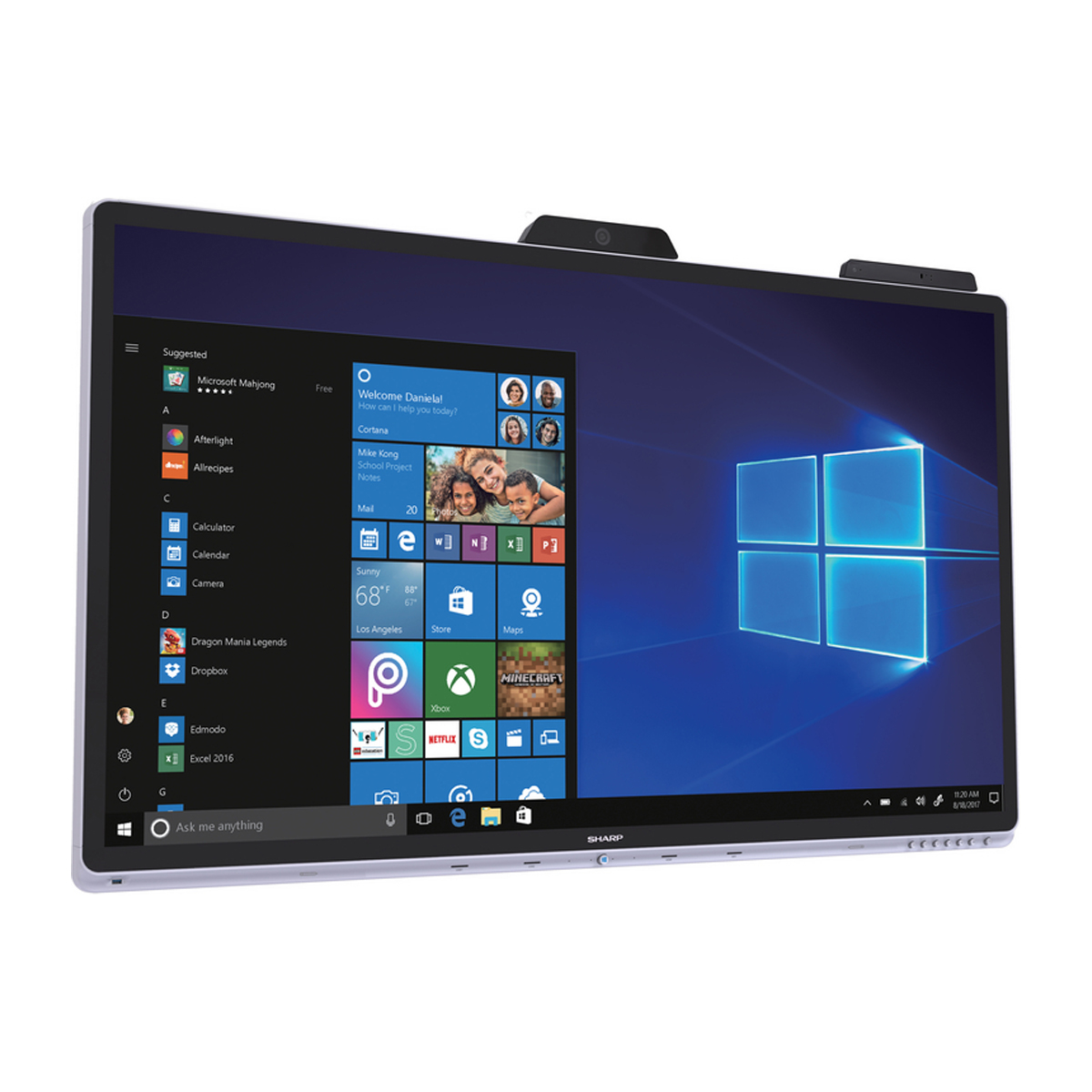 Sharp PN-CD701 70" (177,8cm) Windows Collaboration Display 4K Ultra HD, 350 cd/m², Touch Kapazitiv