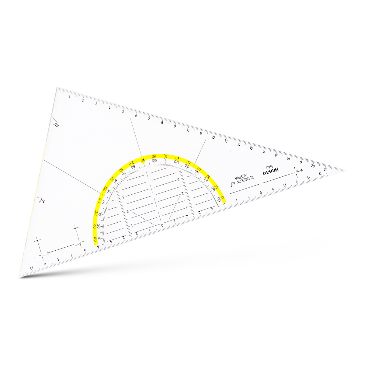 Aristo TZ-Dreieck 26 cm ungleichschenklig 60 Grad Winkel, ohne Facette 