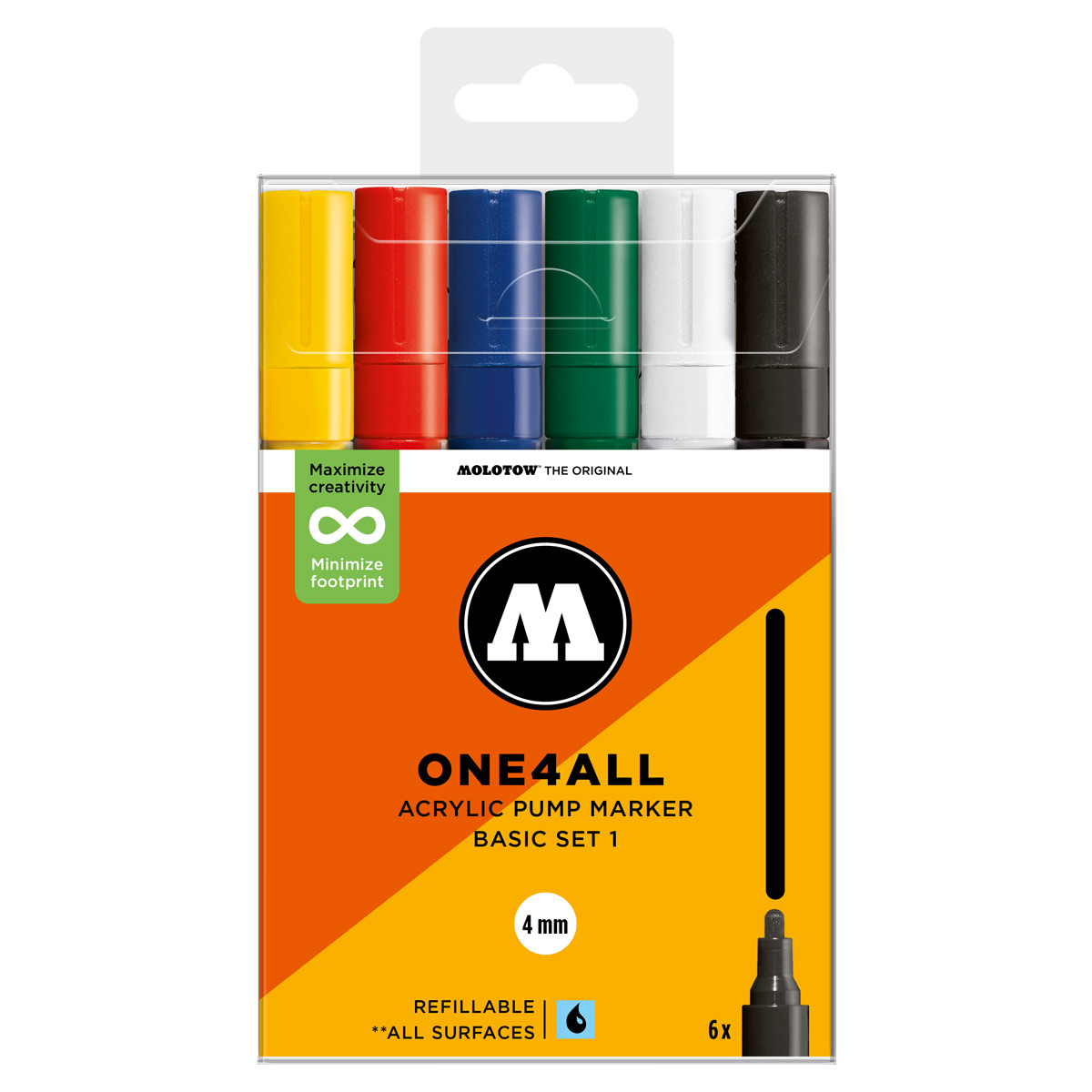 Molotow Acrylmarker One4All 227HS Basic Set 1 