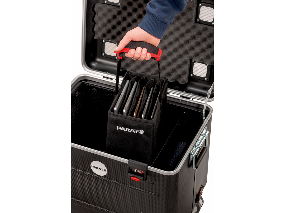 PARAPROJECT®Case TC10 BASKET TwinCharge, USB-C, ohne Kabel, schwarz