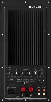MONACOR SAM-2 Subwoofer-Aktiv-Modul, 200 W