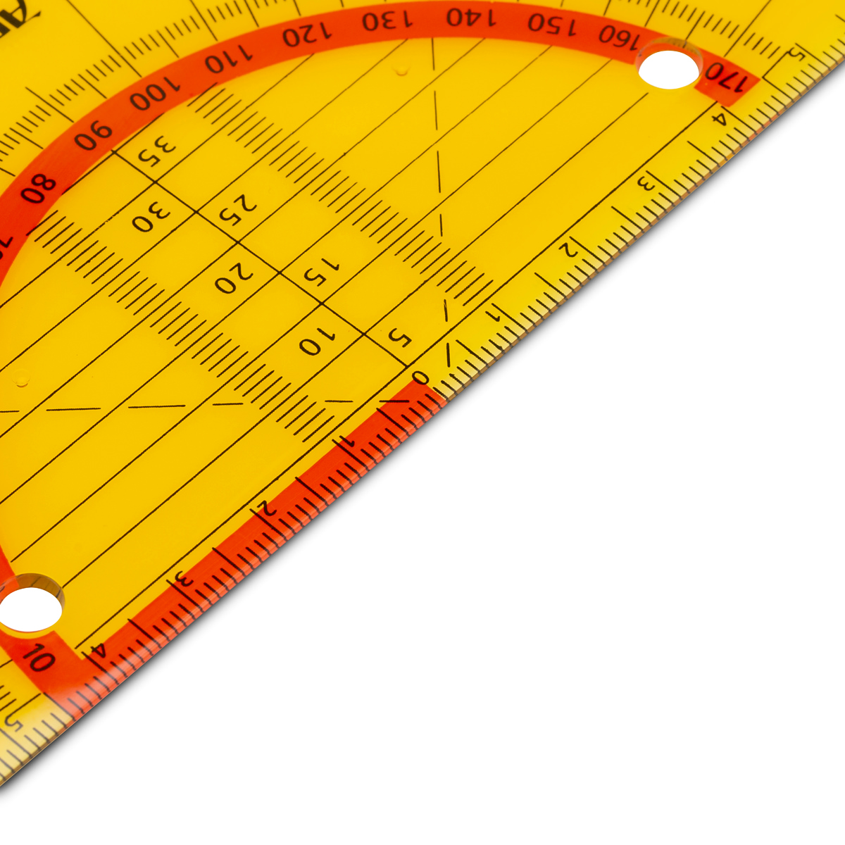 Aristo Flex Geometrie Dreieck 16 cm biegsam, Hyp. 16 cm, neonorange 