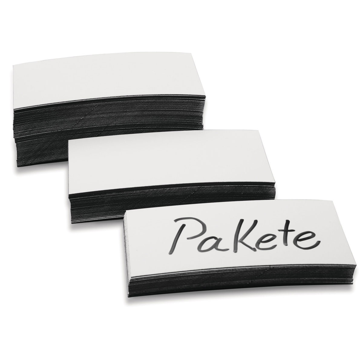Magnetoplan 1532706 Magnetetiketten 100 Stück, weiß, 20x100 mm