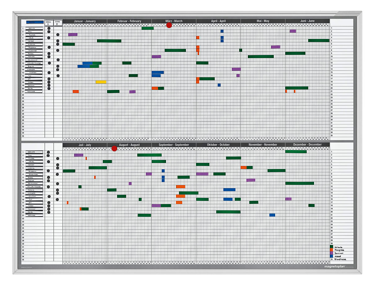 Magnetoplan 1241212S Personal- und Projektplaner 