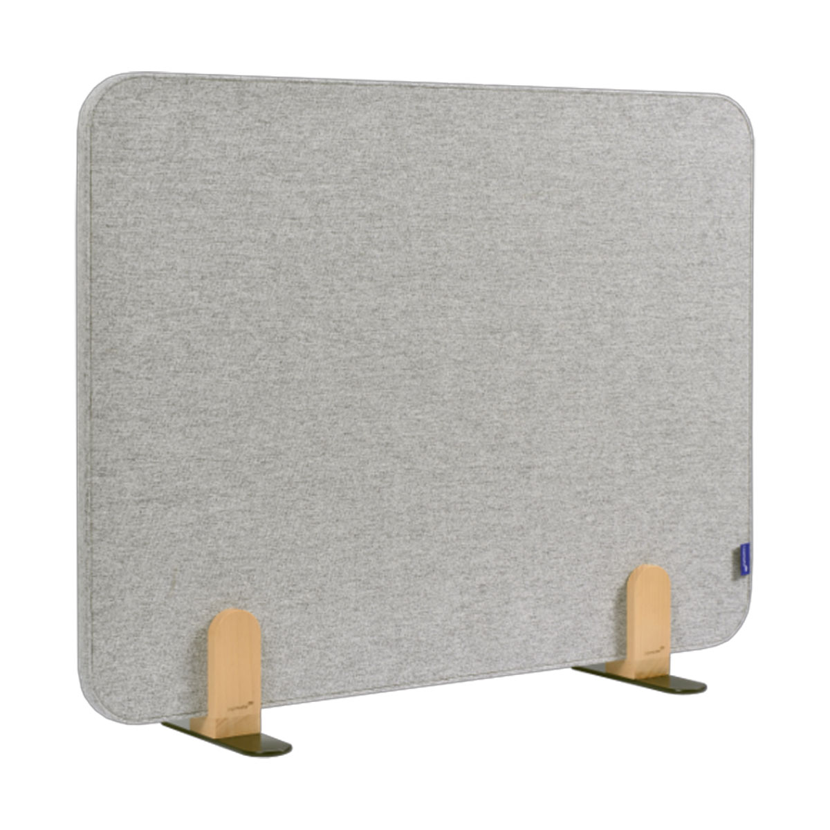 Legamaster 7-209830 Aktustik Tischtrennwand ELEMENTS 60 x 80 cm, quiet grey, mit Halterungen