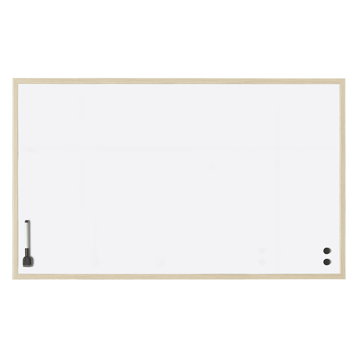 Magnetoplan 121928 Whiteboard mit Holz-Rahmen 100 x 60cm