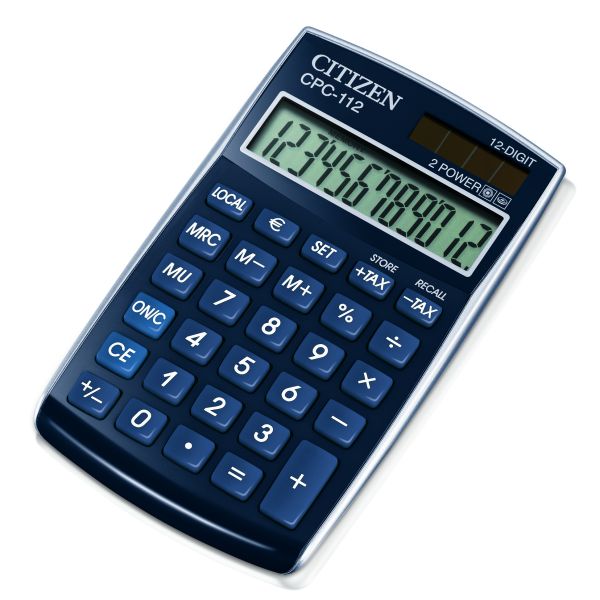 Citizen CPC 112 Taschenrechner blau 