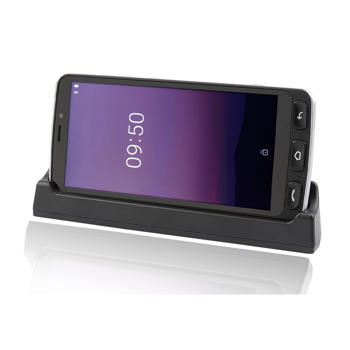 Olympia NEO Smartphone 4G schwarz - extragroße visuelle Darstellung der Bedieneroberfläche, HAC, 8 MP Kamera, Android 10, Dual SIM