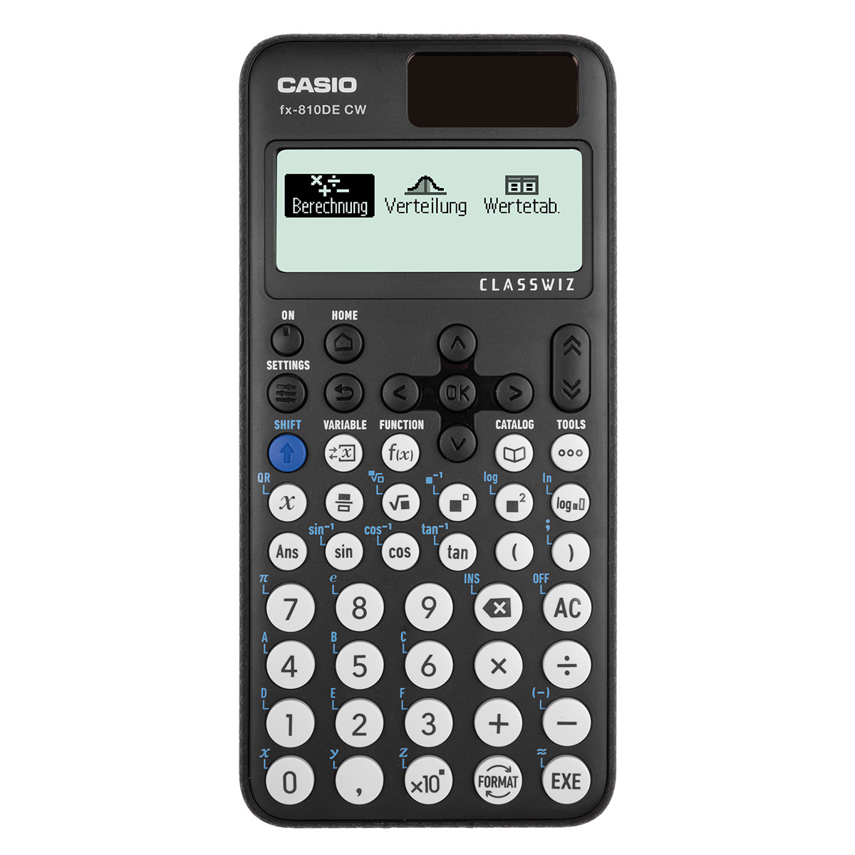 Casio FX-810 DE CW Schulrechner mit Schutztasche schwarz 