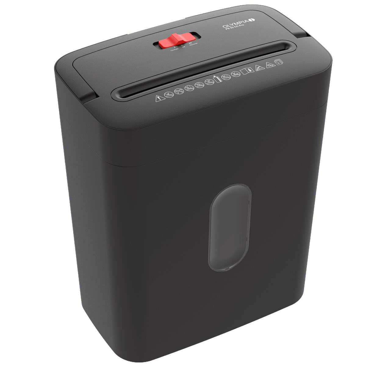 Olympia PS 53 CC Pro Aktenvernichter, schwarz, 6 Blatt, Partikelschnitt 