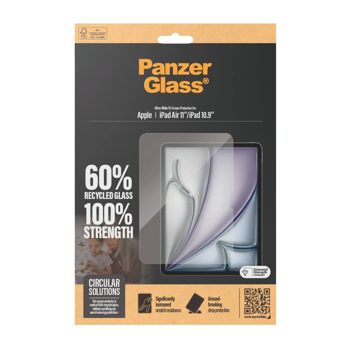 PanzerGlass® Displayschutz Ultra-Wide Fit für iPad 11'' (2025) / iPad Air 11'' (2024-2025)