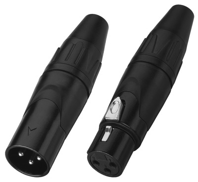 MONACOR XLR-823/J/SW XLR-Kupplung, 3-polig