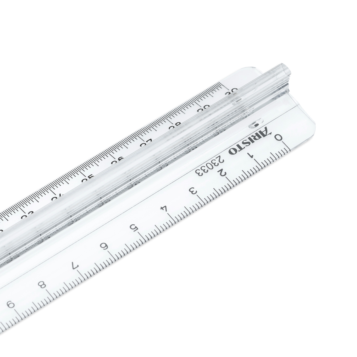 Aristo College Lineal 30 cm mit Griff, transparent 