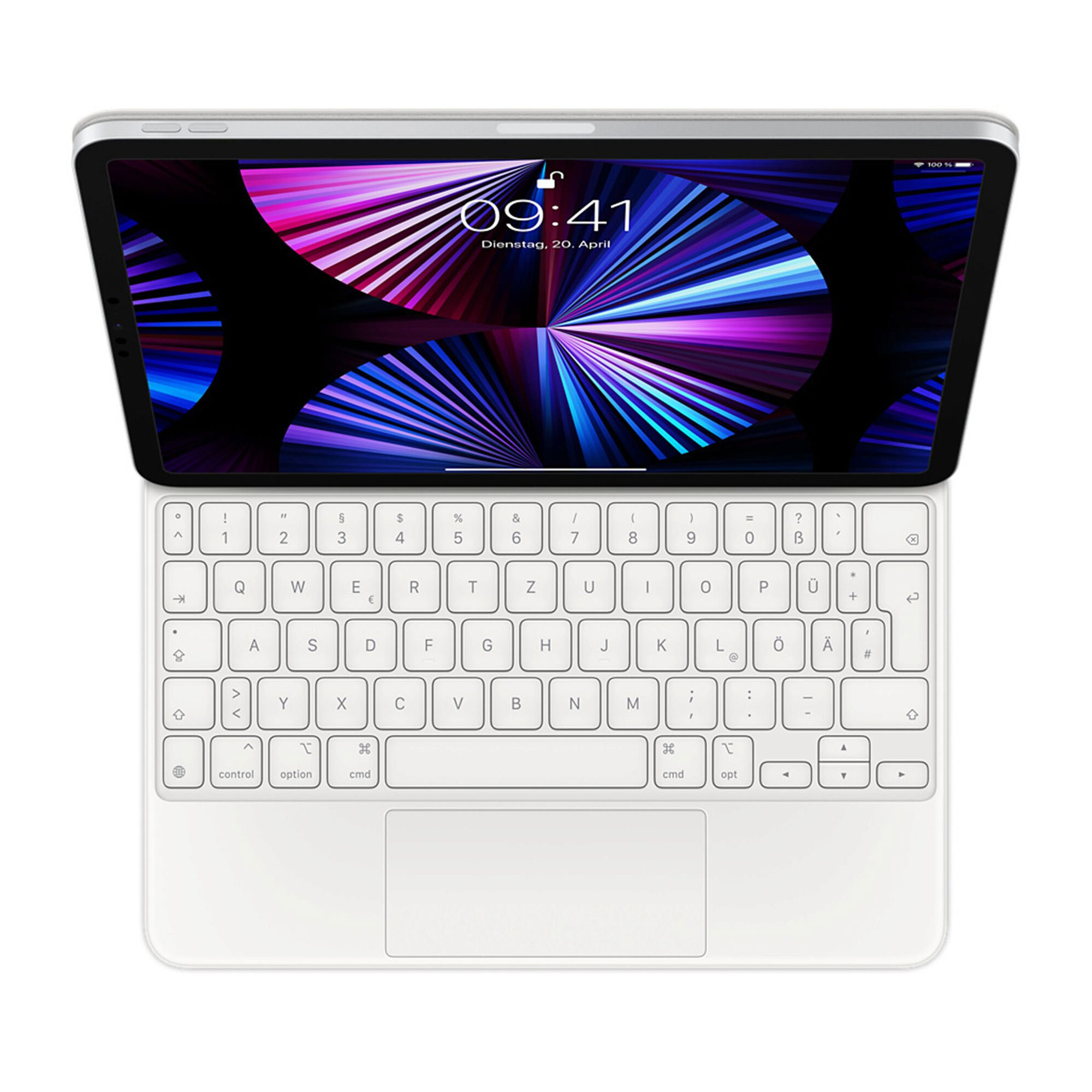 Apple Magic Keyboard für das 12.9'' iPad Pro (4.+5. Generation) Deutsch - Weiß