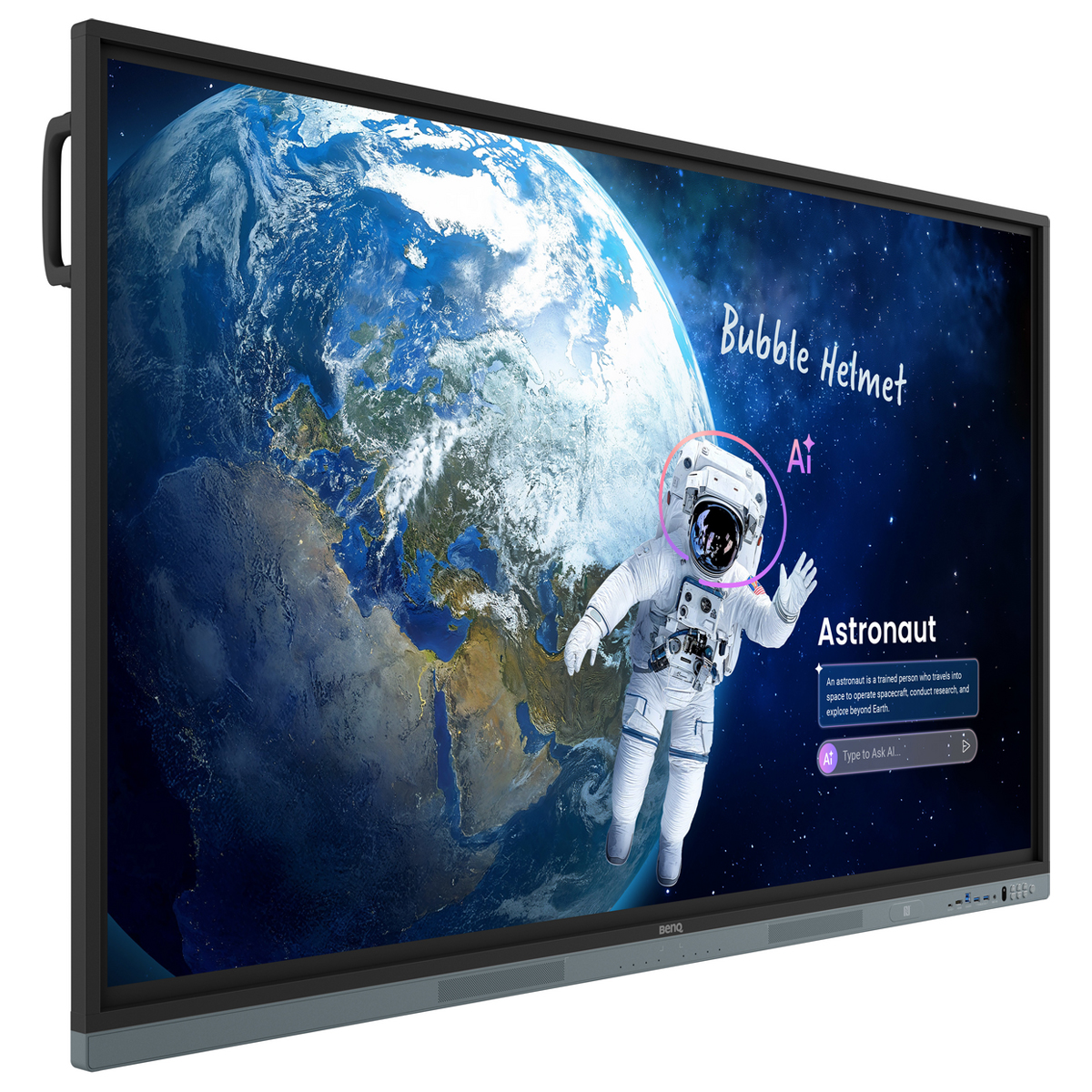 BenQ RM6505 65'' (165,1cm) Display, UHD, IR Touch, 128 GB, 3840 x 2160 px, 450cd/m², 8 ms, 1.500:1 
