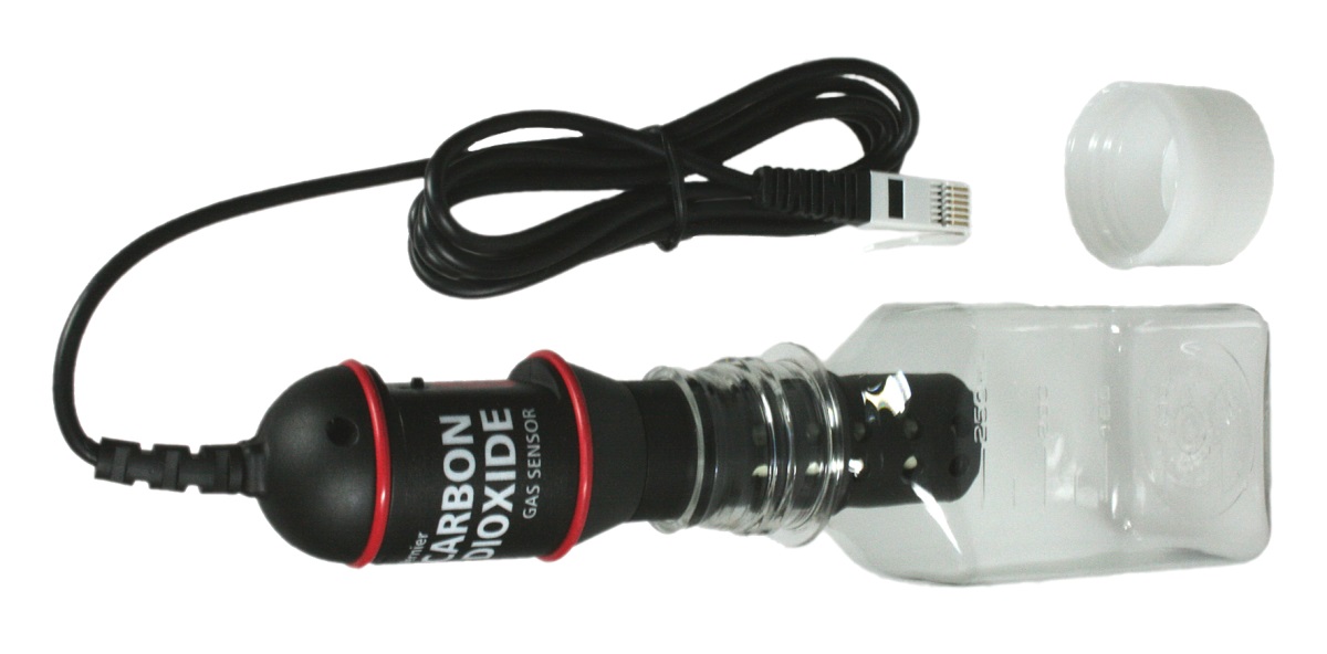 Vernier CO2-Sensor (Kohlenstoffdioxidgehalt) (CO2-BTA) Messbereich: 0-100.000ppm/Auflösung +/- 200 ppm