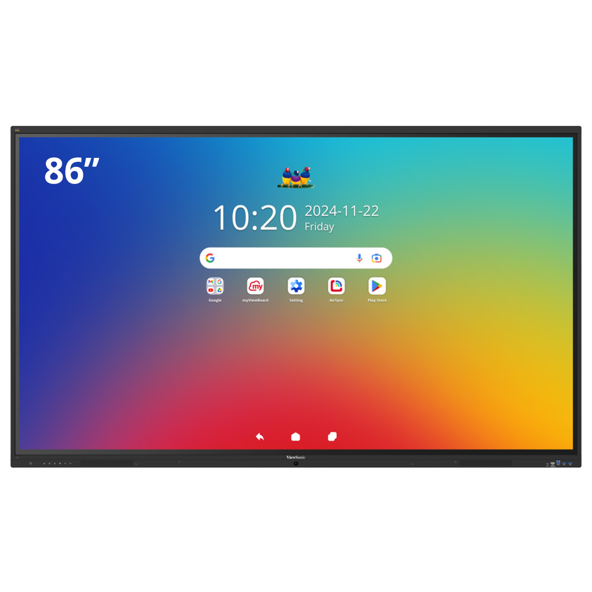ViewSonic IFP8641-1-1C 86" Display, UHD, Multi Touch 