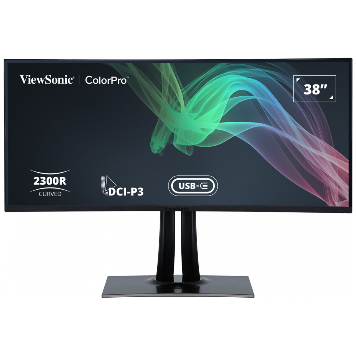 ViewSonic VP3881A 38'' (96cm) WQHD Monitor, Pantone validiert 100% sRGB Curved