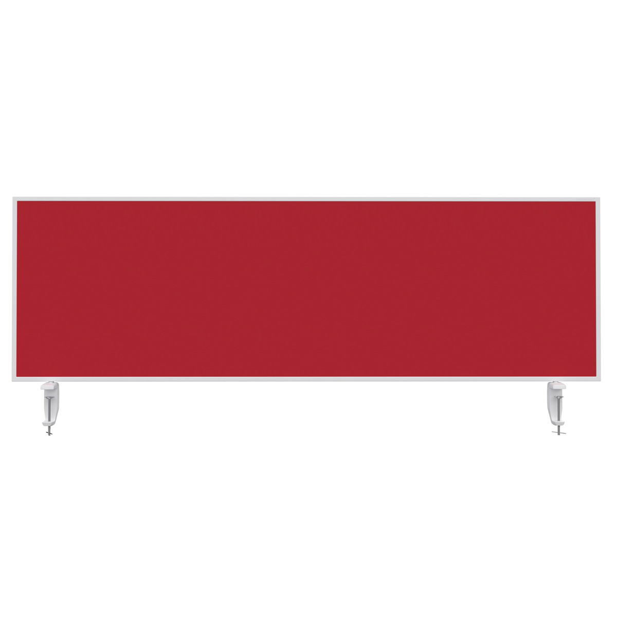 Magnetoplan 1116006 Tischtrennwand VarioPin Whiteboard/Filz Rot, 160 x 50cm