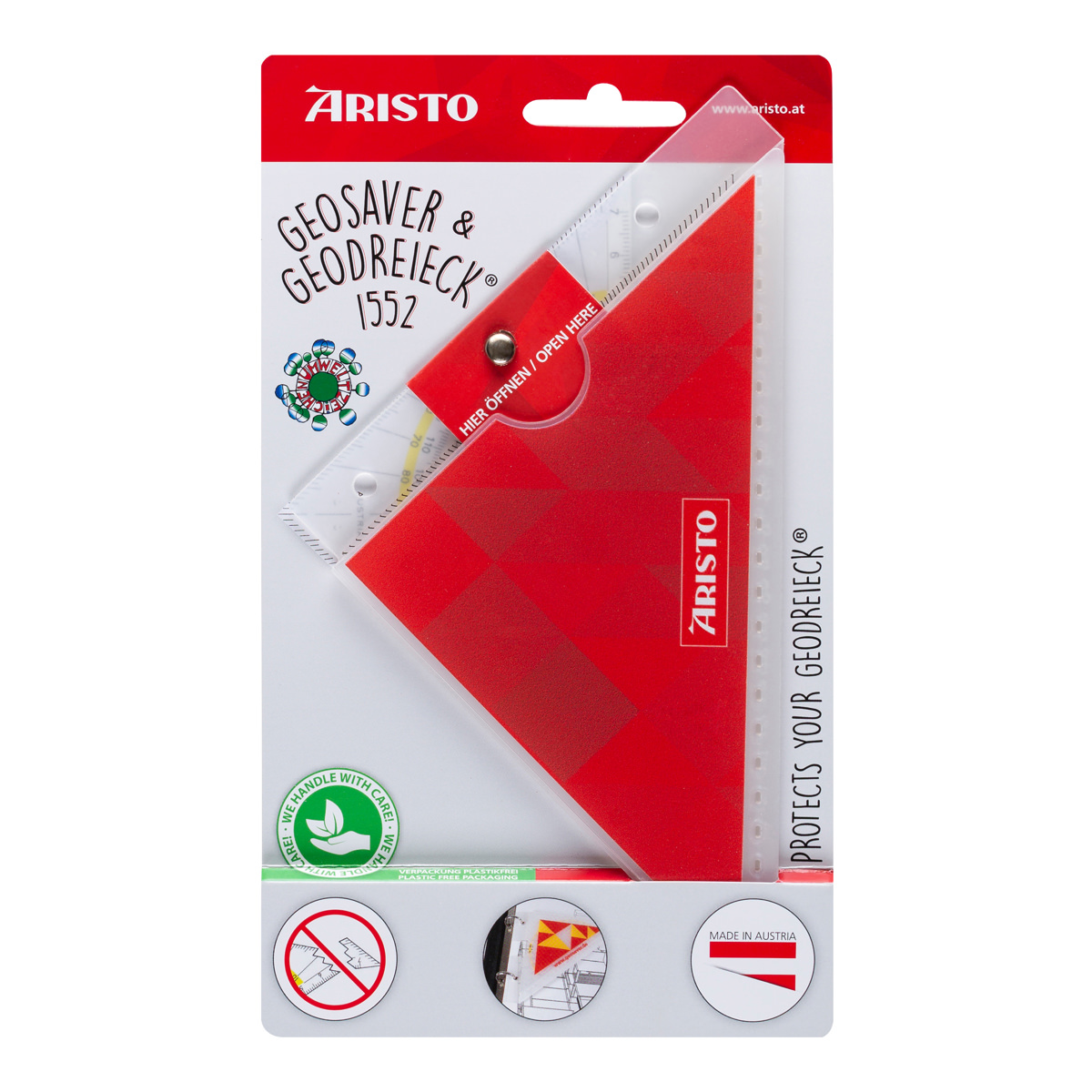 Aristo Geodreieck 1552 16 cm mit Geosaver 