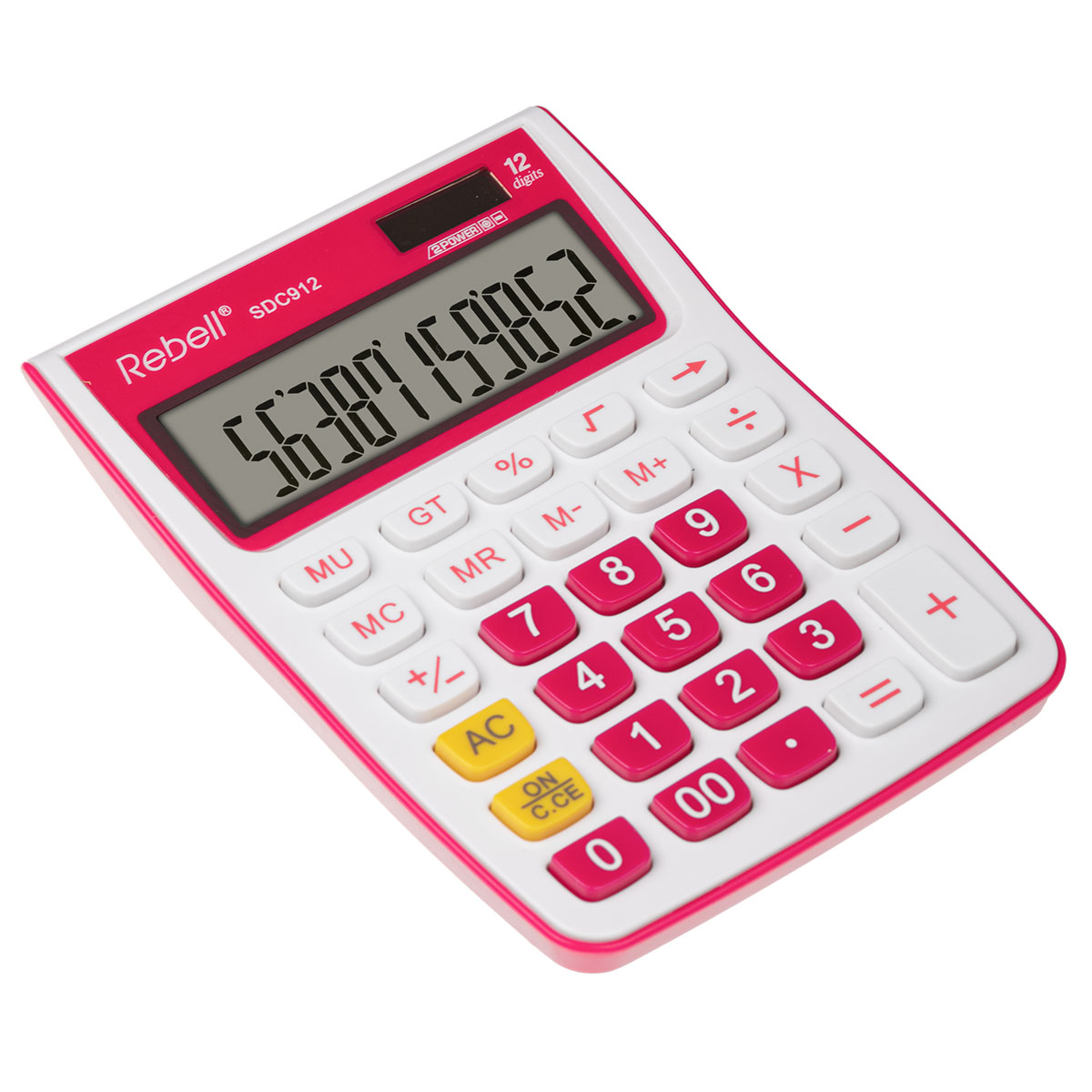 Rebell SDC 912+ Taschenrechner in pink 