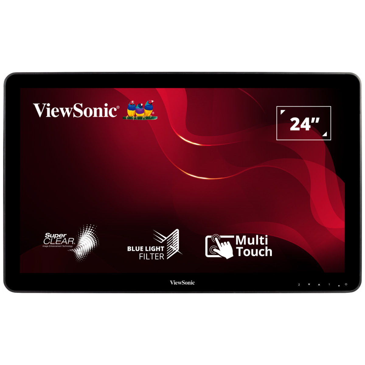 ViewSonic TD2430, 24'' (61cm) 10-Punkt-Touchscreen-Monitor SuperClear®- VATechnologie