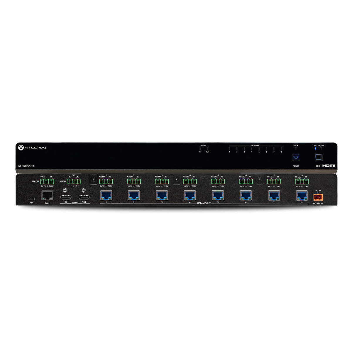 Atlona AT-HDR-CAT-8 HDMI / HDBaseT Splitter, 1 X 8