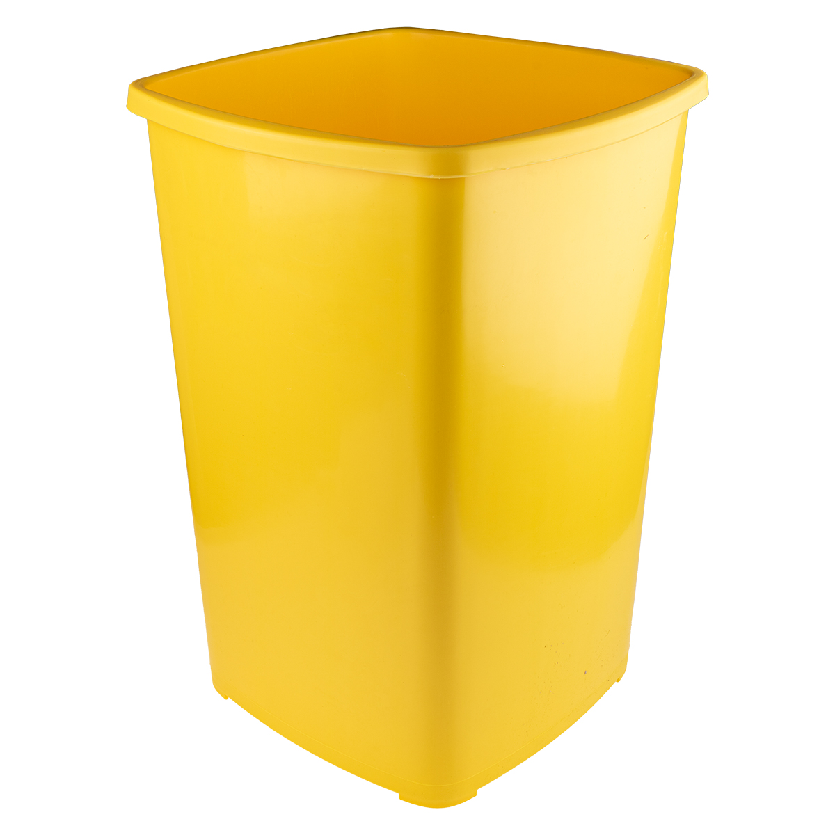 WIBO Mülleimer in gelb, eckig, 45 Liter 