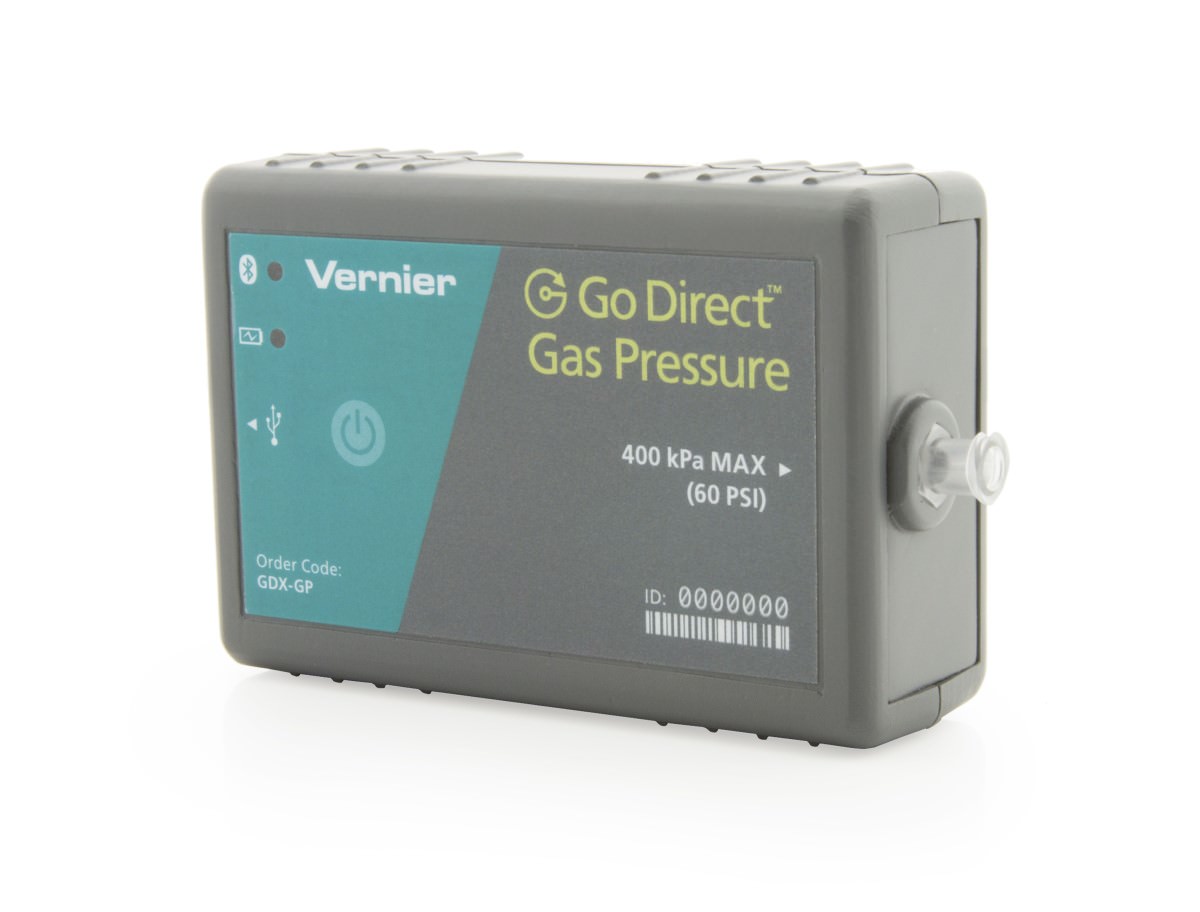 Vernier Go Direct® Gasdrucksensor (GDX-GP) Wireless & USB + Akku Messbereich: 0 - 400 kPa