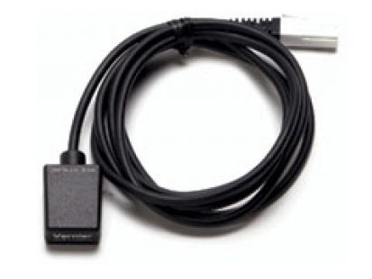 Vernier Herzfrequenz-Empfänger (HR-REC) vom Handgriffsender oder vom Brustgurtsender erfasst