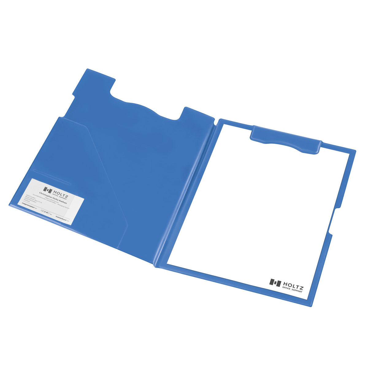 Magnetoplan 1131603 magnetische Klemmbrett-Mappe blau, A4
