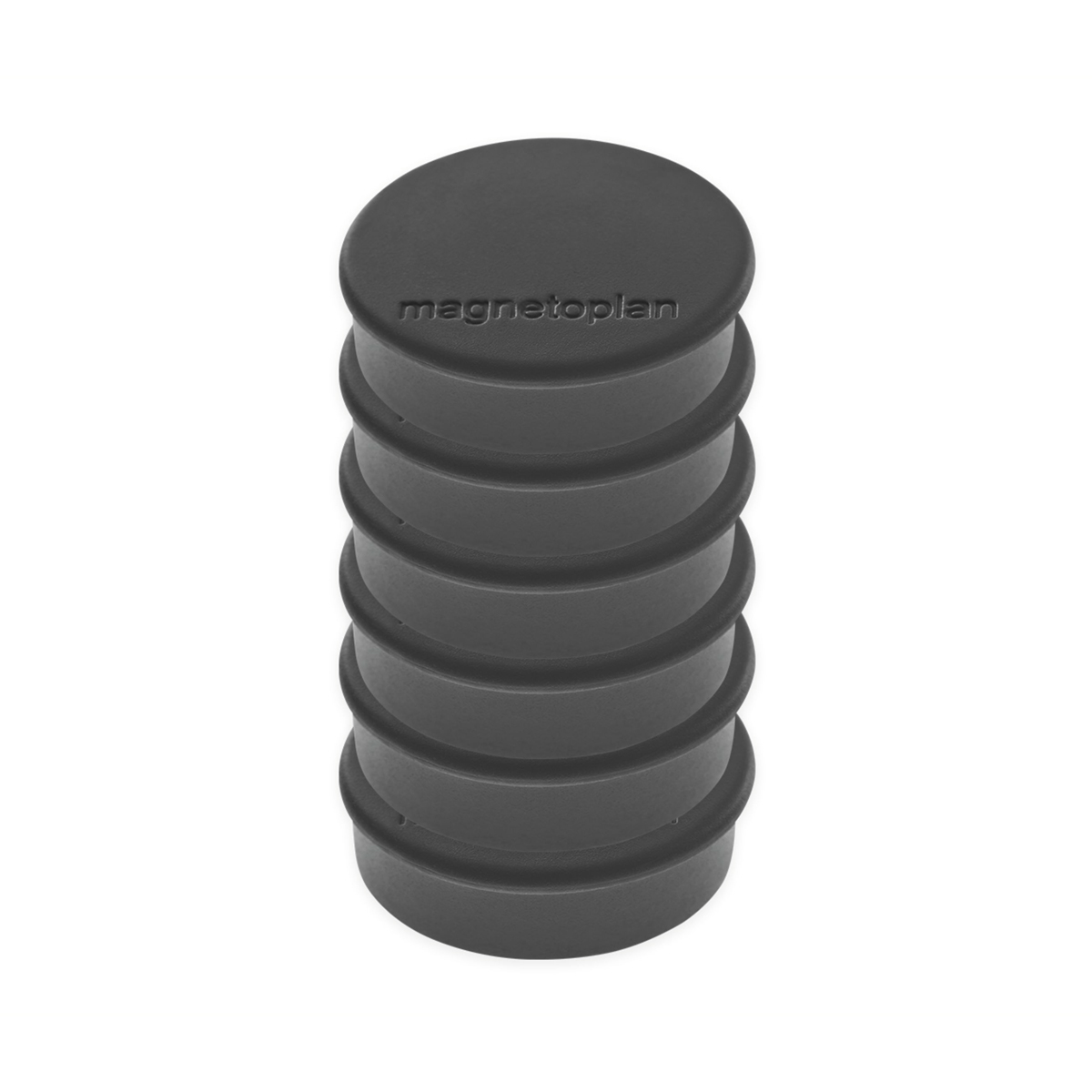 Magnetoplan 16645612 Magnet Discofix Hobby 6 Stück, schwarz