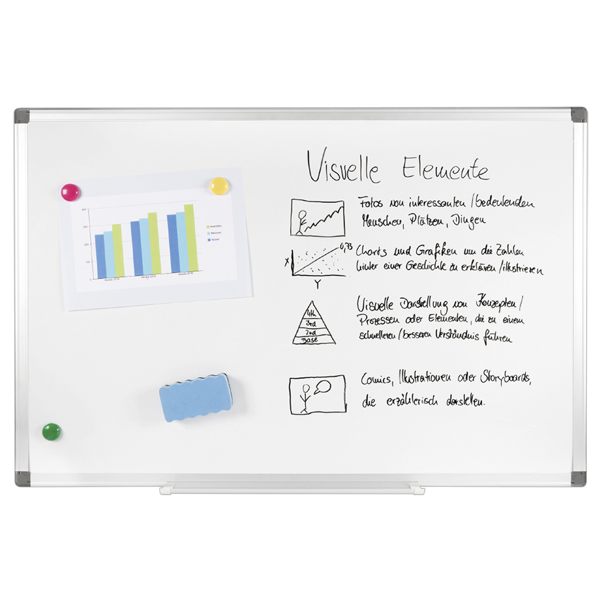 Genie 12421 Whiteboard XXL PRO, 60 x 90 cm 