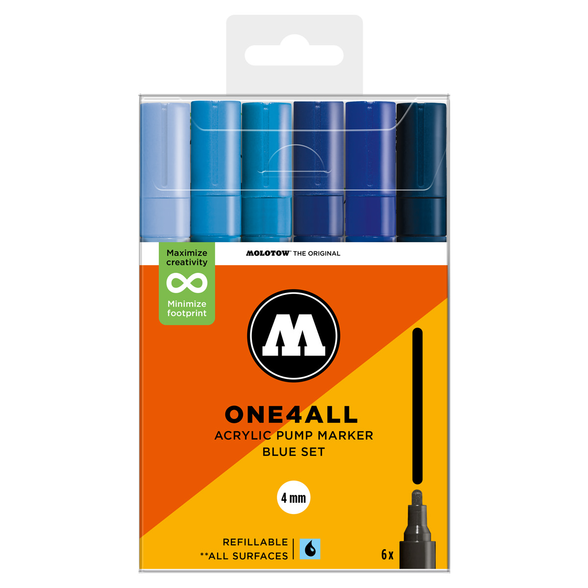 Molotow Acrylmarker One4All 227HS Blue Set 