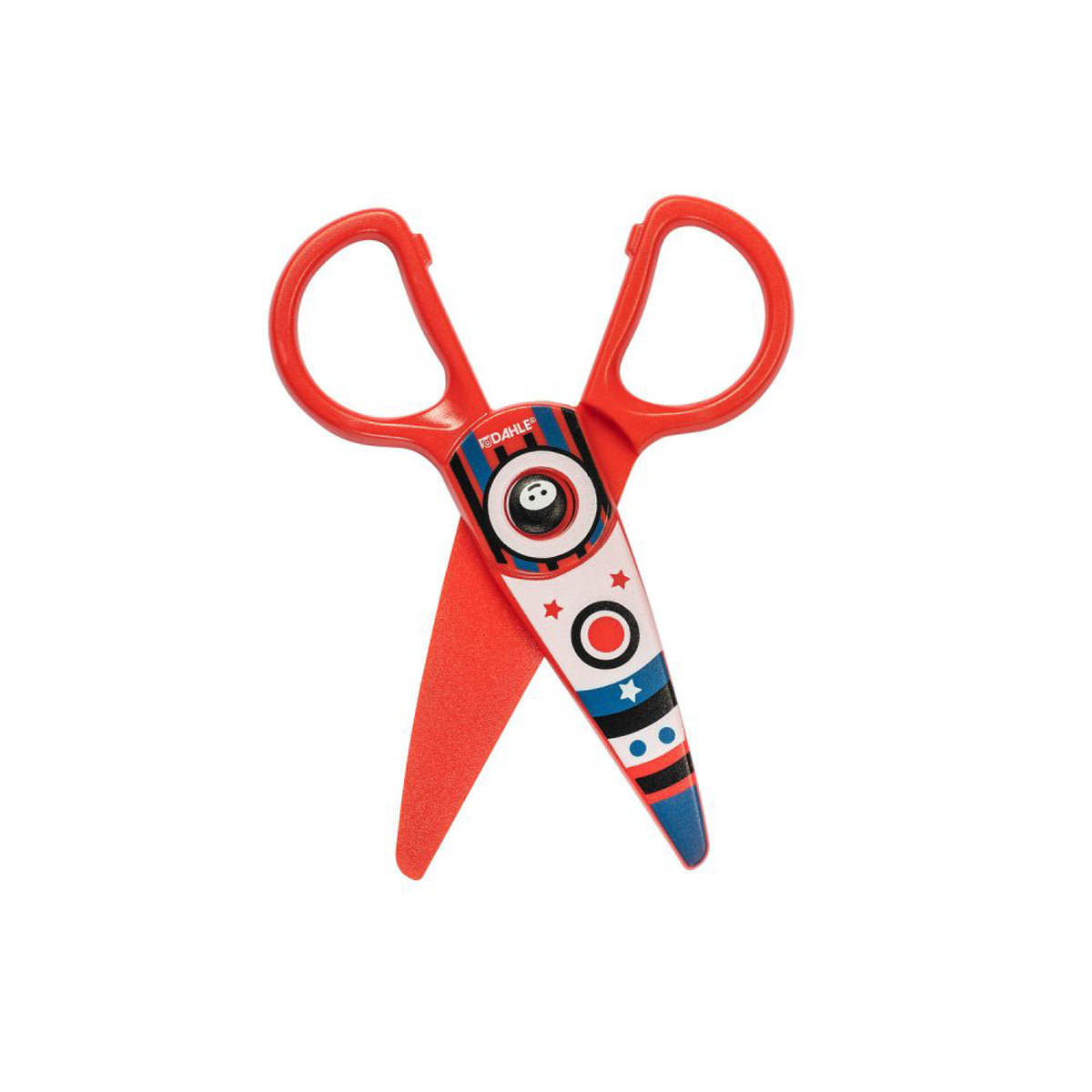Dahle Sicherheits-Kinderschere 5 Zoll (12cm) rot, Kunststoffschneidblätter 
