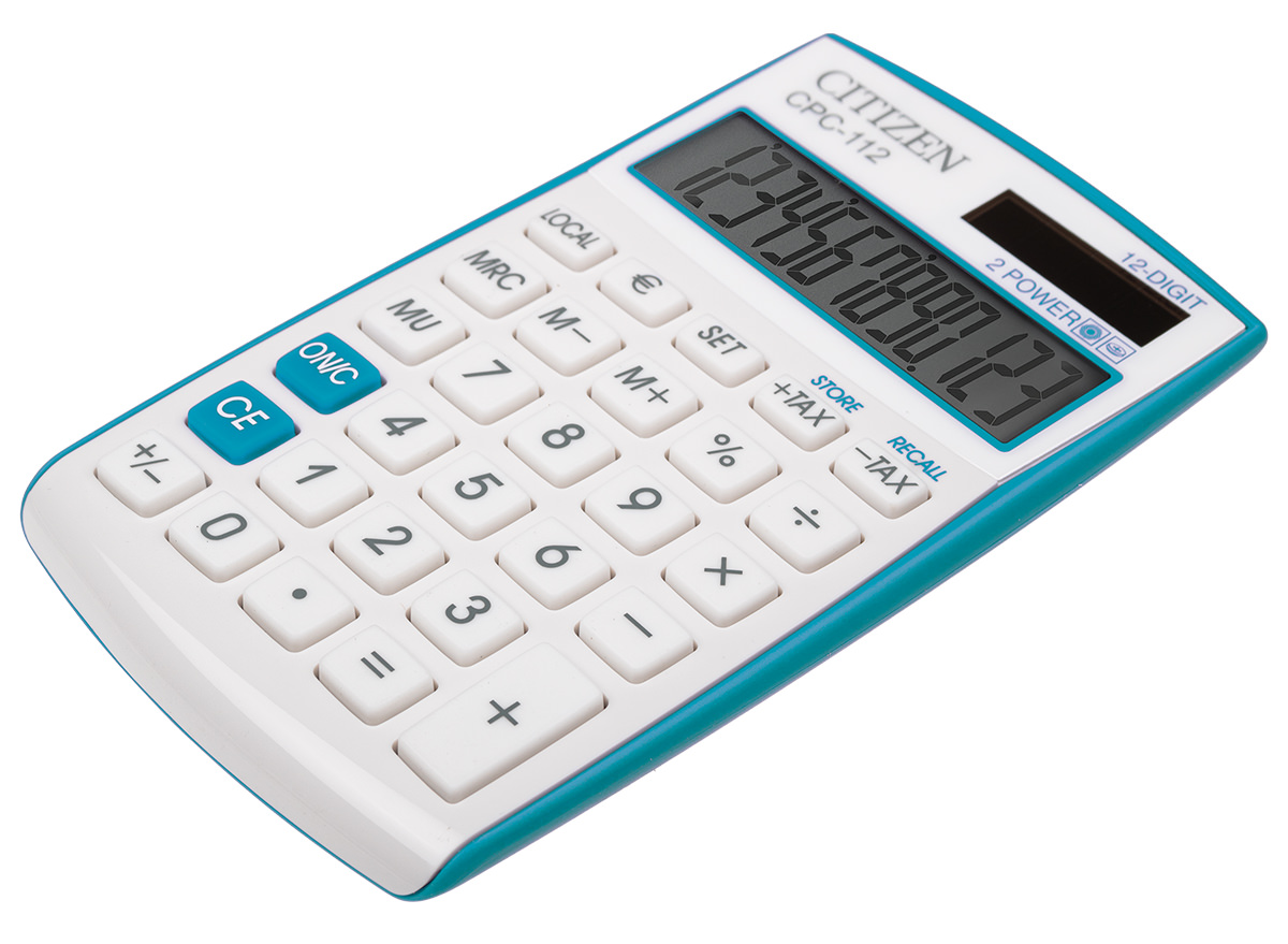 Citizen CPC 112 Taschenrechner türkis 