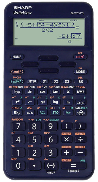 Sharp EL-W531 TL BL Schulrechner blau 