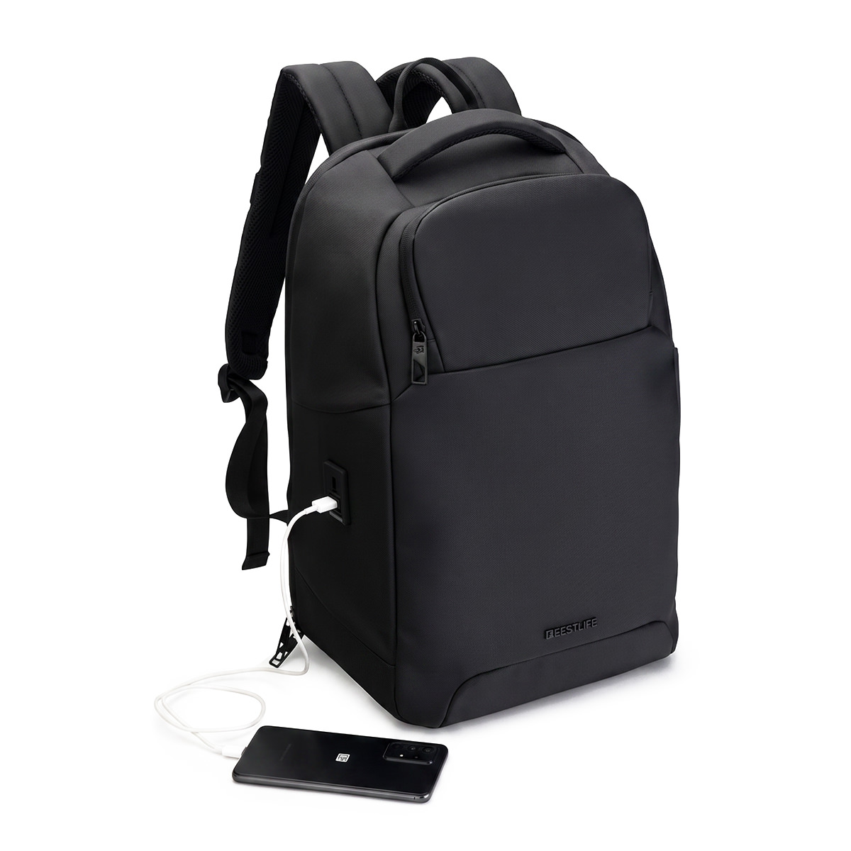 BestLife BB-3922BK Travelsafe Rucksack Cronos für Laptop & Tablet bis 15.6'' (39,6cm) mit gepolsterten Fächern