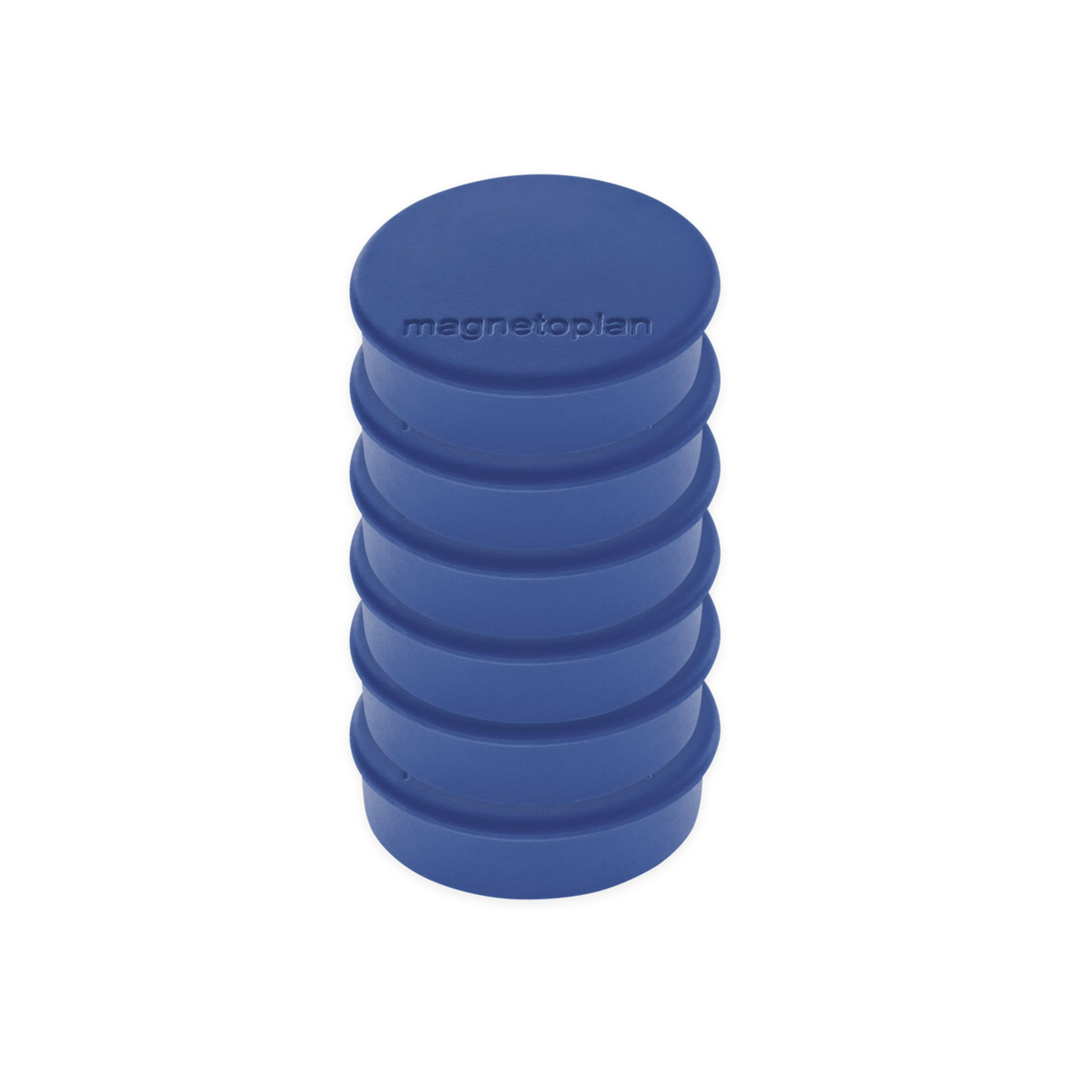 Magnetoplan 16645614 Magnet Discofix Hobby 6 Stück, dunkelblau