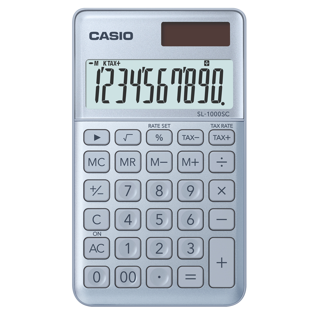 Casio SL-1000 SC BU Taschenrechner in blau 